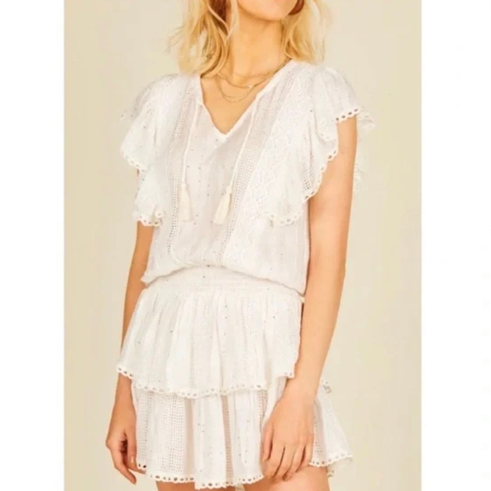 Surf gypsy white sequin dress